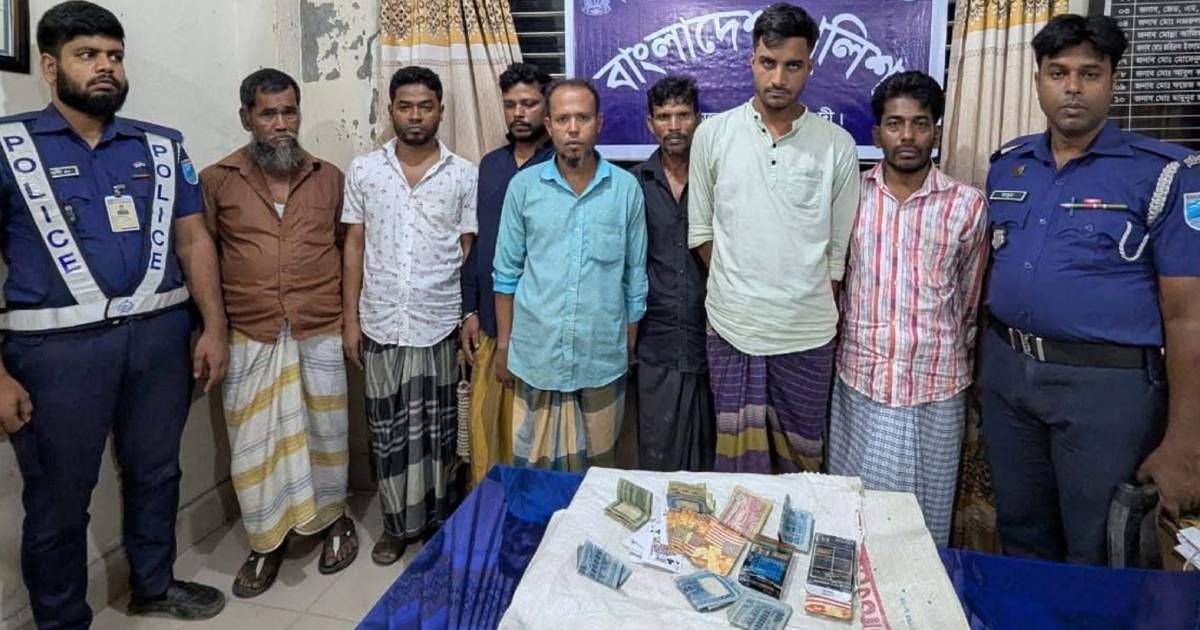 নরসিংদীতে ৭ জুয়ারি গ্রেপ্তার