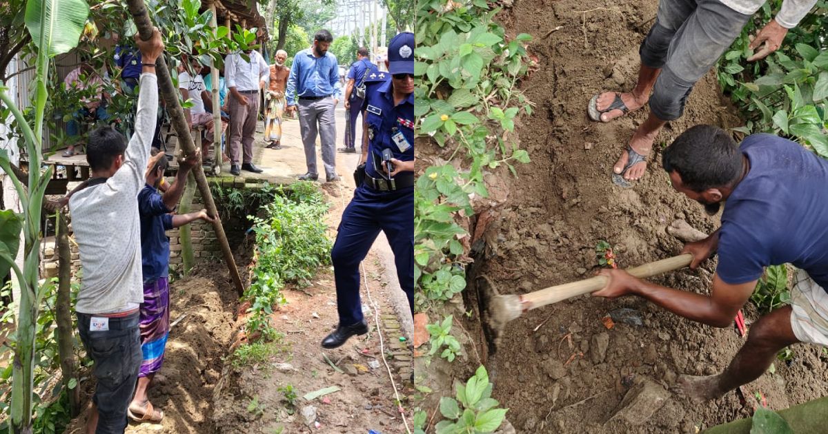 ‘‘অবৈধ গ্যাস সংযোগ উচ্ছেদে তিতাস গ্যাস কর্তৃক অভিযান’’