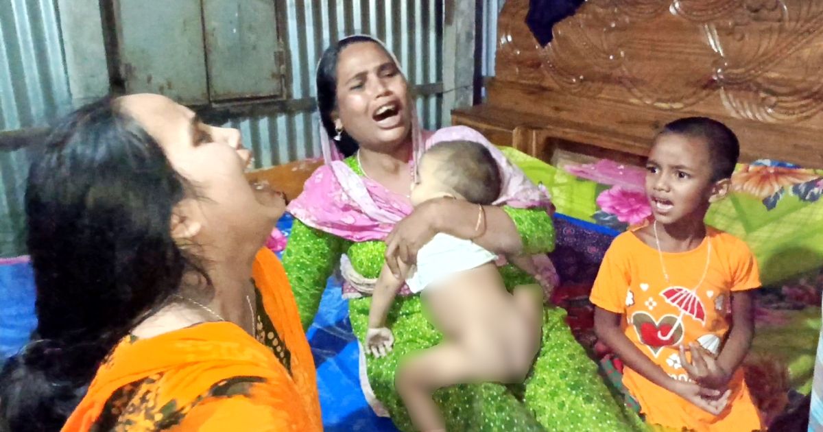 সরিষাবাড়ীতে চানাচুর খেতে গিয়ে গলায় আটকে ১১ মাসের শিশুর মৃত্যু