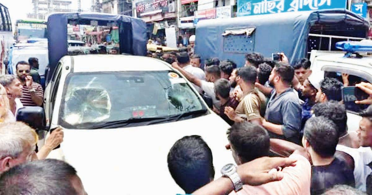 Magistrates-car-vandalized-in-a-mobile-court-operation-in-Noakhali