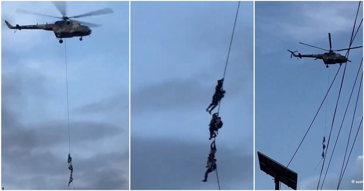 Nepal-helicopters-rope-ministers-last-shelter-in-the-Zen-Jade-movement