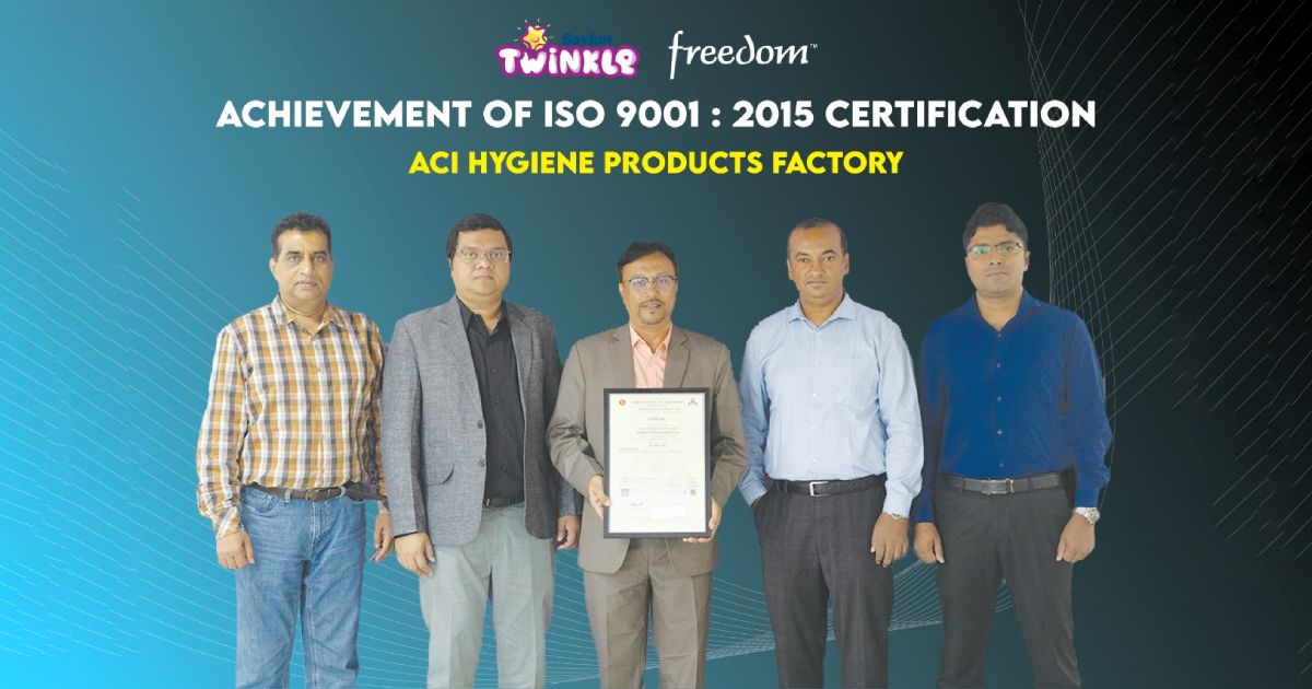 ACI-Hygiene-Products-Factory-Acquired-BSTI-recognized-prestigious-ISO-certification