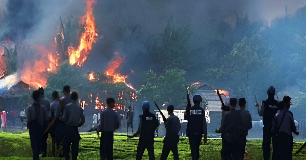 The-Myanmar-army-has-built-the-base-of-the-Rohingya-village