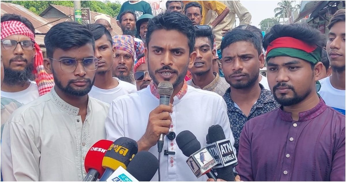 জামালপুর সদর আসনের গণঅধিকার পরিষদের এমপি প্রার্থী জাকিরের জনসংযোগ