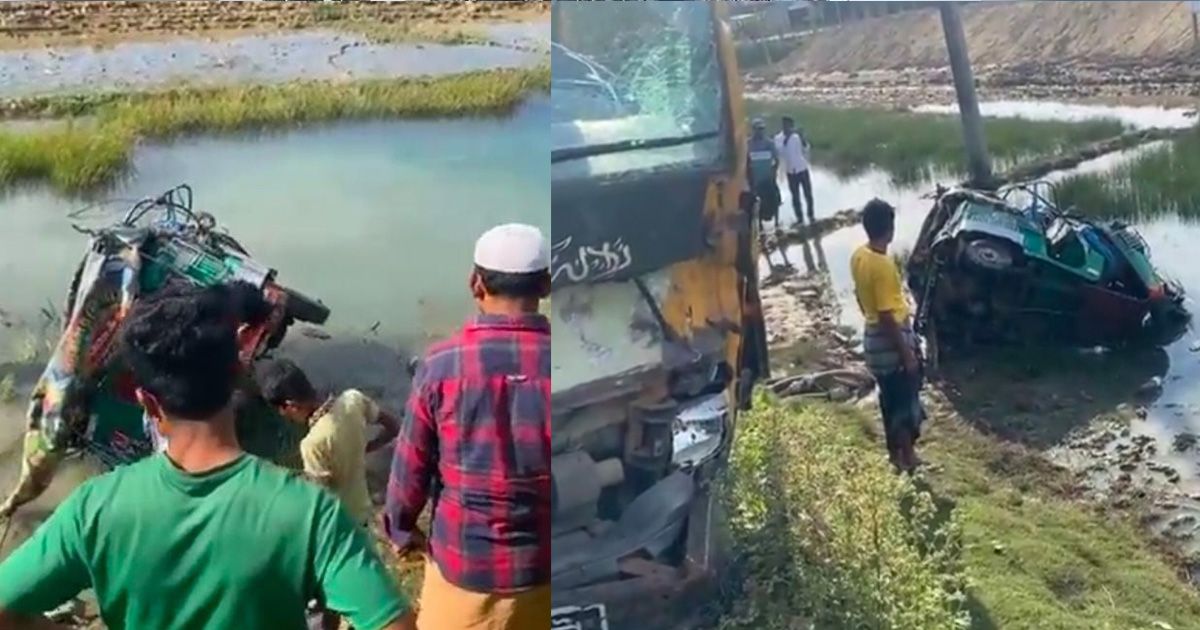 টেকনাফে মিনি ট্রাক ও সিএনজি চালিত অটোরিকশার মুখোমুখি সংঘর্ষে চালকসহ নিহত ২