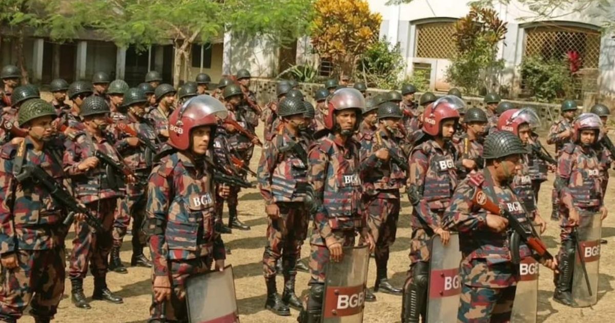 শেরপুর-৩ আসনের নির্বাচনে ১৬ প্লাটুন বিজিবি মোতায়েন