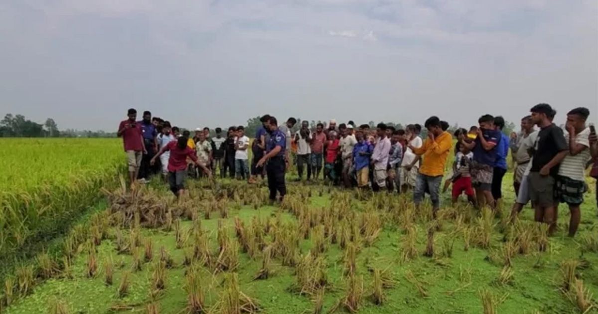 জয়পুরহাটে ধানক্ষেত থেকে ব্যক্তির হাত পা বাঁধা লাশ উদ্ধার