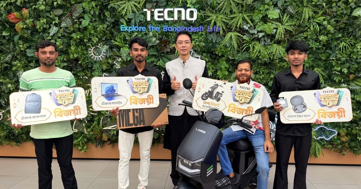 টেকনো স্মার্টফোন কিনে ইলেকট্রিক বাইক ও ল্যাপটপ জিতলেন গ্রাহকরা