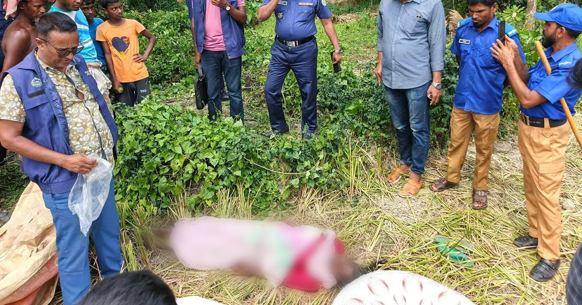 ধানক্ষেত থেকে অজ্ঞাত নারীর মরদেহ উদ্ধার, আমতলী থানায় অপমৃত্যুর মামলা