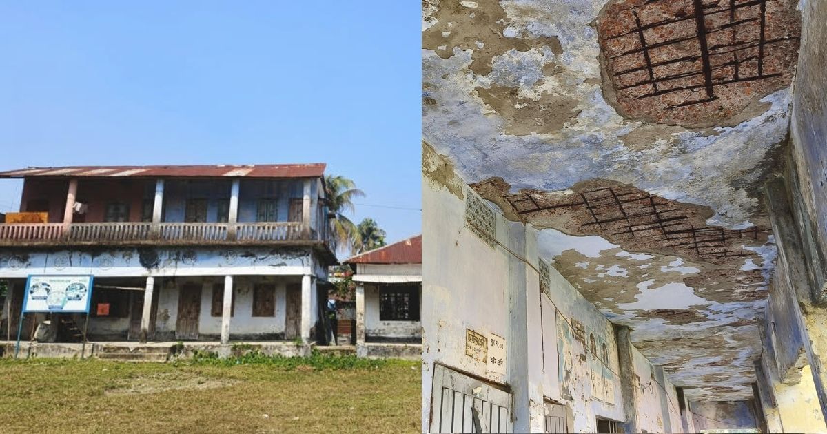 আমতলীতে জরাজীর্ণ ভবনে ভবিষ্যৎ গড়ার অনিশ্চিত পাঠশালা