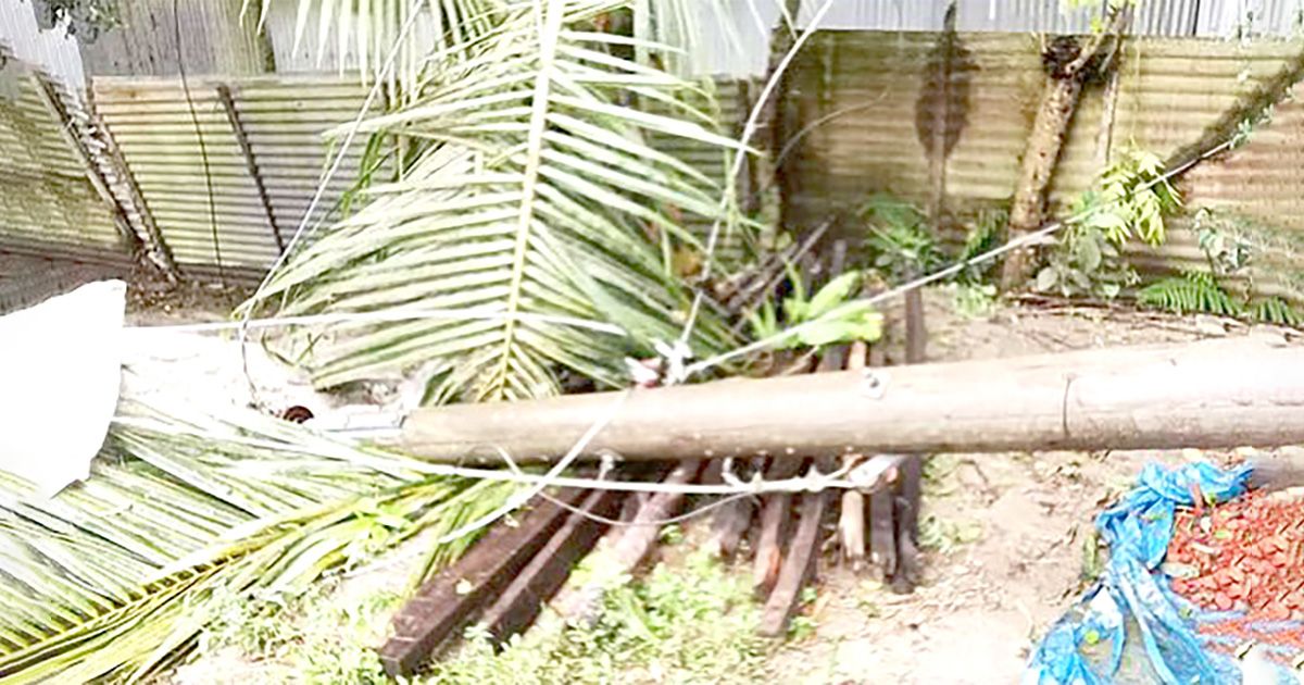 ঝড়ে জামালপুরের দুই উপজেলার প্রায় ৫০ গ্রাম ২৮ ঘণ্টা বিদ্যুৎহীন 