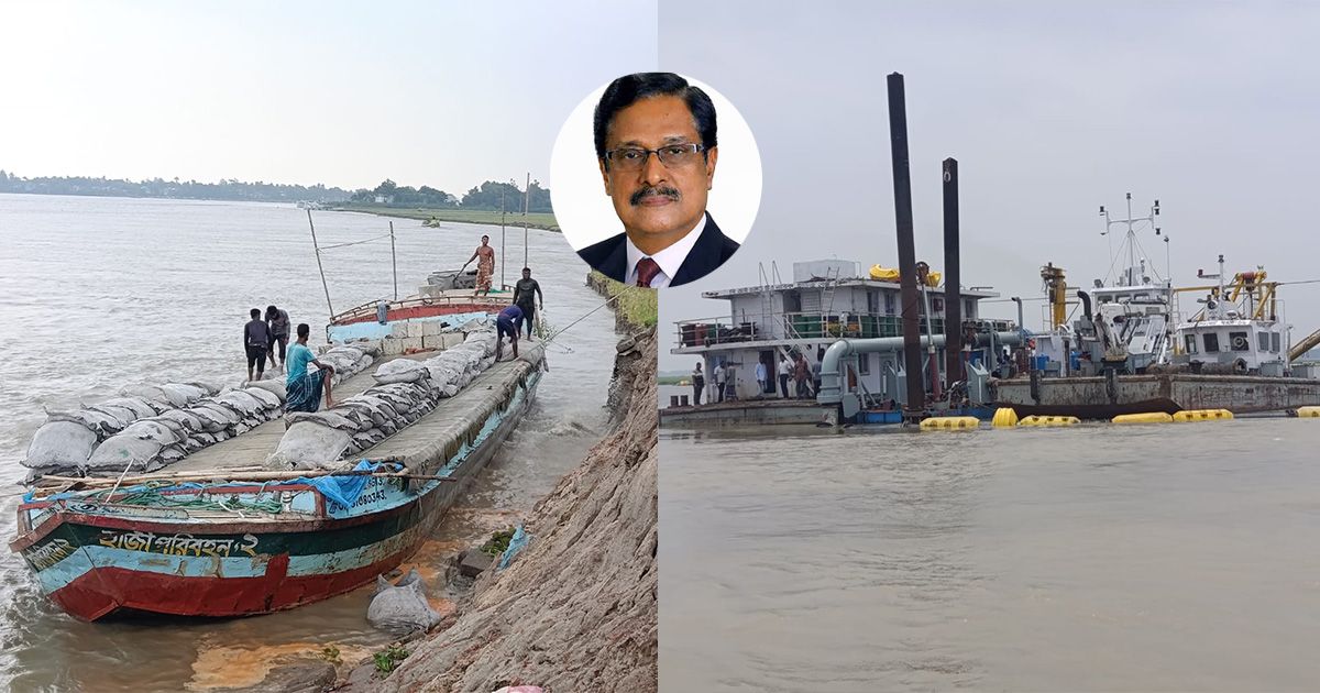 অষ্টগ্রামে এমপি ফজলুর রহমানের উদ্যোগে নদীভাঙন থেকে রক্ষায় ড্রেজিং কার্যক্রম শুরু