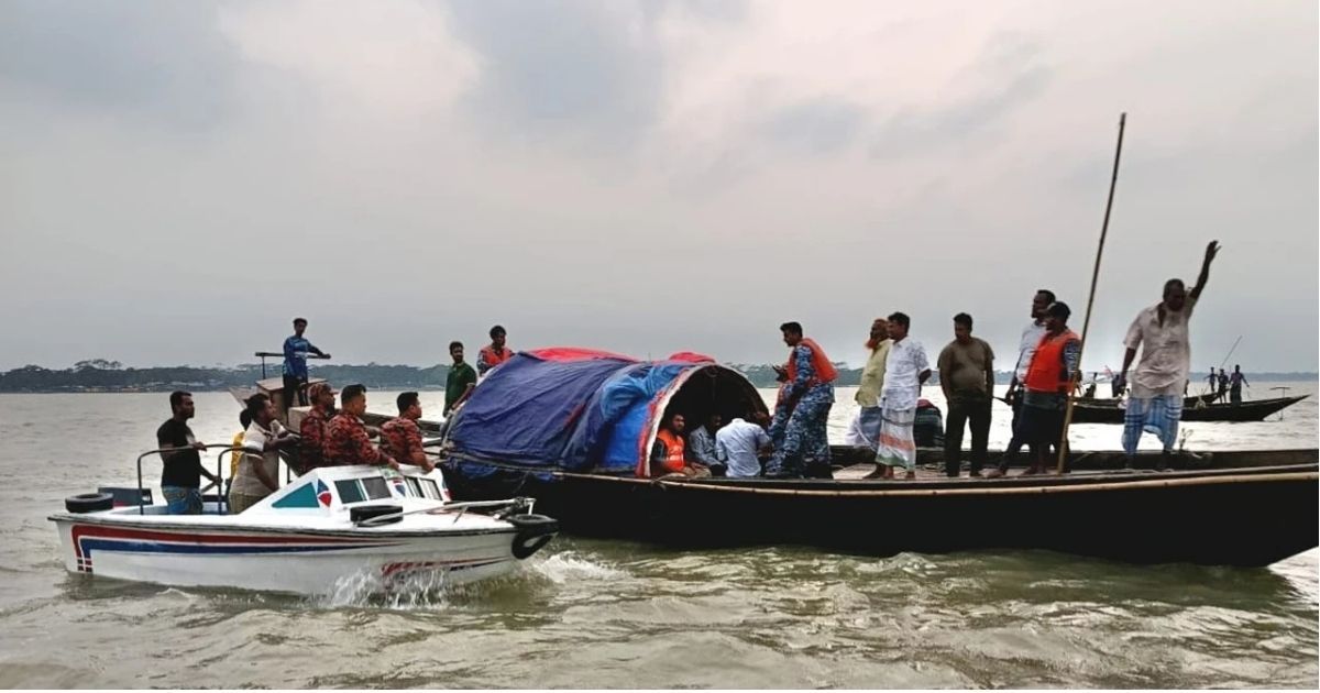 মেঘনায় নৌকাডুবি: নিখোঁজ বাবা-ছেলেসহ তিনজনের মরদেহ উদ্ধার