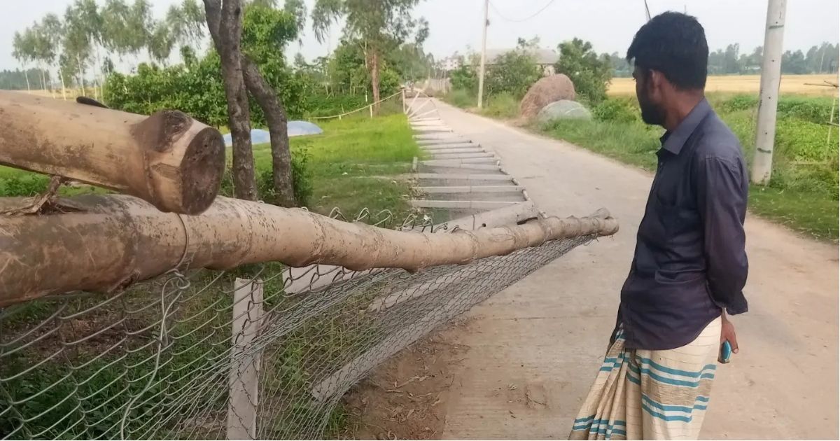 তাড়াশে বিদ্যালয়ের কাঁটাতারের বেড়া ভাঙল দুর্বৃত্তরা, তদন্তে পুলিশ