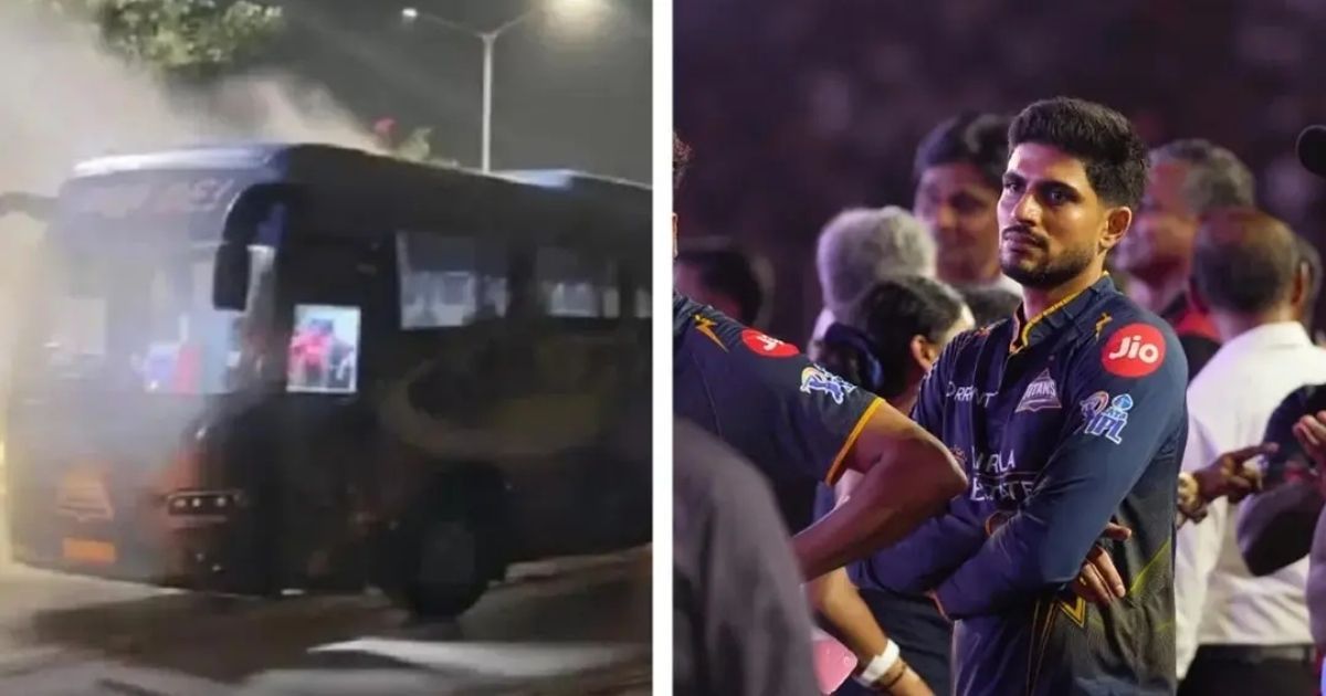 গুজরাটের টিম বাসে আগুন, ক্রিকেটাররা নিরাপদ