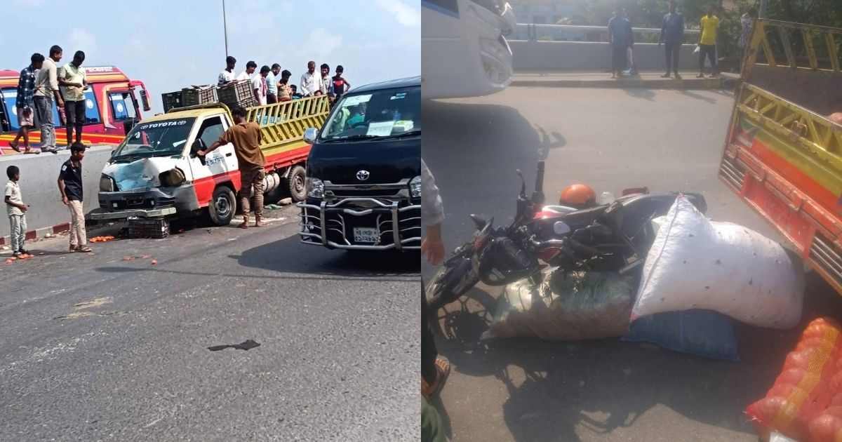 কর্ণফুলীতে ভ্যানের সঙ্গে মোটরসাইকেলের সংঘর্ষে বাবা-ছেলে নিহত