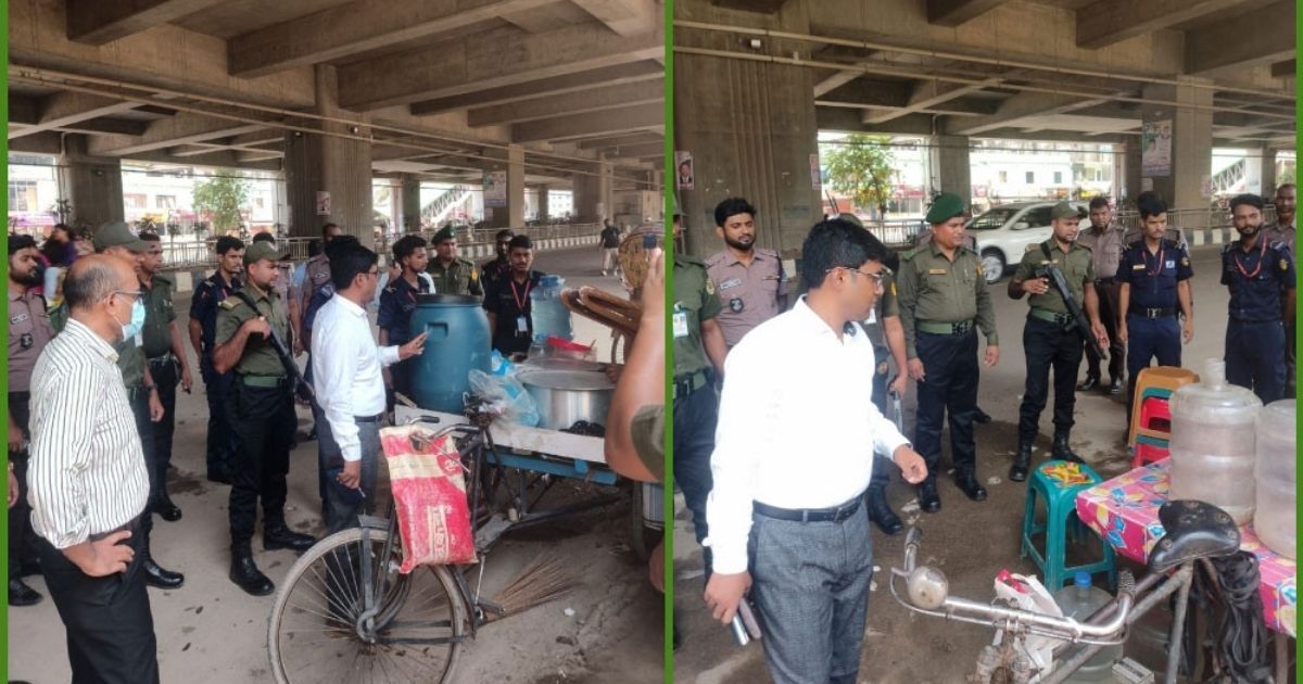 উত্তরা উত্তর ও সেন্টার মেট্রোরেল স্টেশনে উচ্ছেদ অভিযান, হকারদের সতর্কবার্তা
