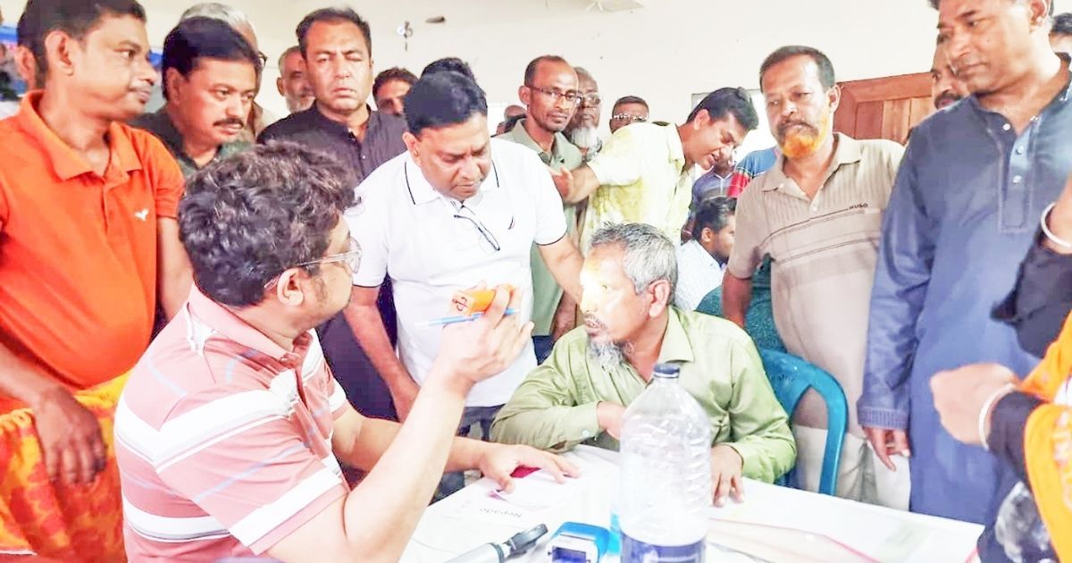 3-thousand-patients-received-free-eye-treatment-camp-in-Paikgacha