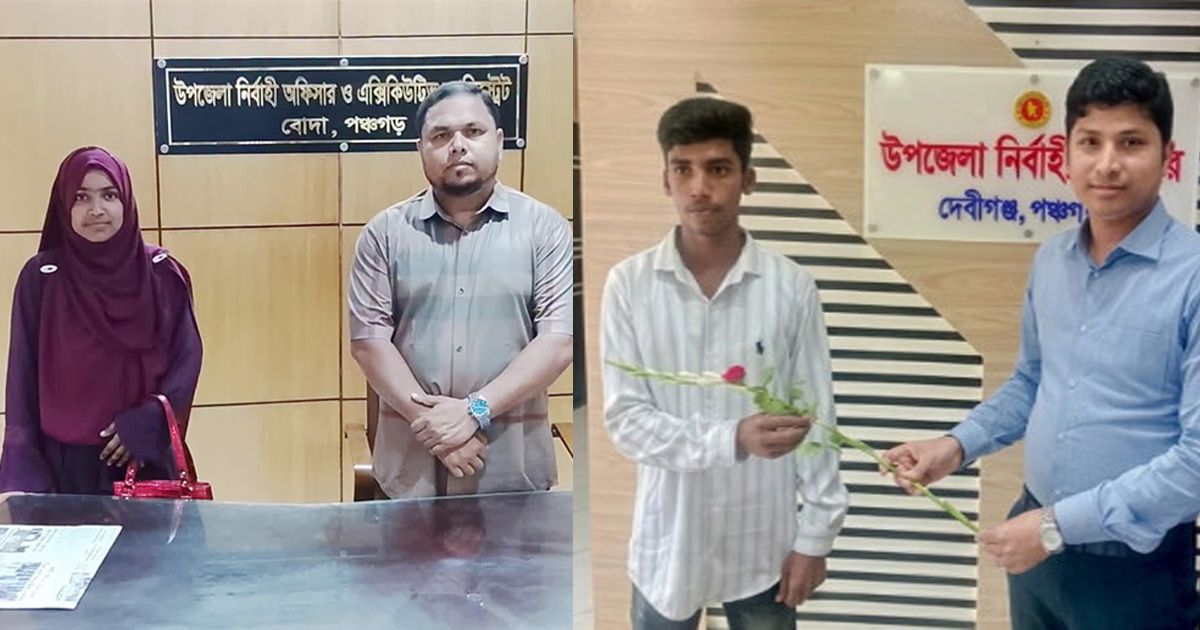Minister-of-State-for-Water-Resources-Azad-next-to-the-family-of-July-Martyr
