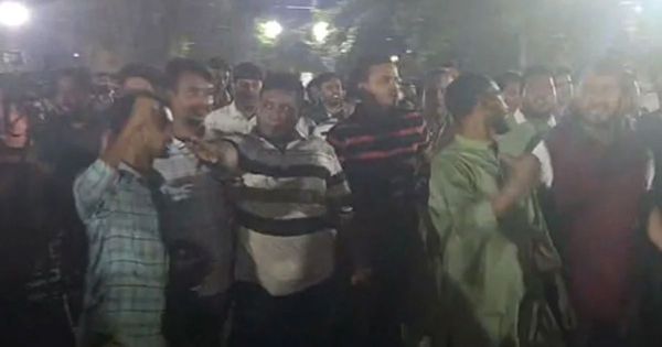 গুম-অপহরণের সাজানো নাটকের প্রতিবাদে শিবিরের বিরুদ্ধে ছাত্রদলের বিক্ষোভ