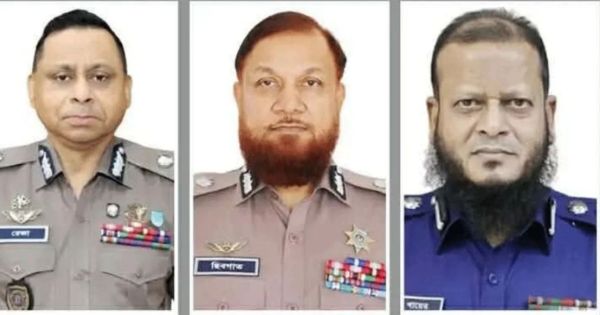 অবসরে গেলেন পুলিশের ঊর্ধ্বতন ৩ কর্মকর্তা