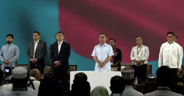জুলাই জাতীয় সম্মেলনে যোগ দিয়েছেন প্রধানমন্ত্রী তারেক রহমান