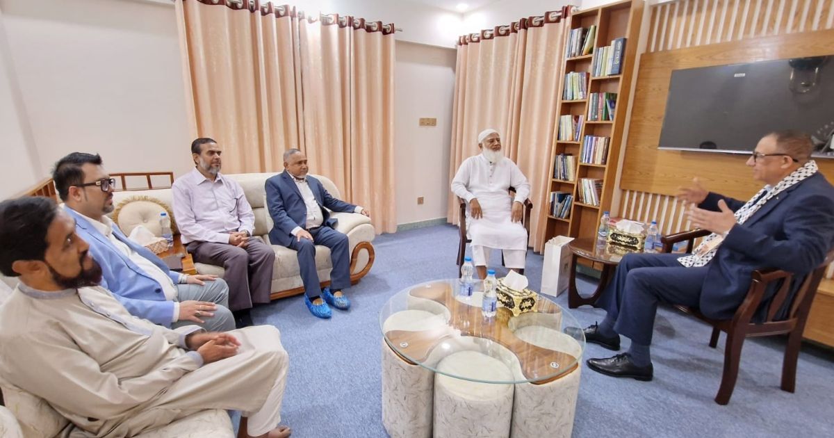 জামায়াত আমীরের সঙ্গে ফিলিস্তিনের রাষ্ট্রদূতের সাক্ষাৎ