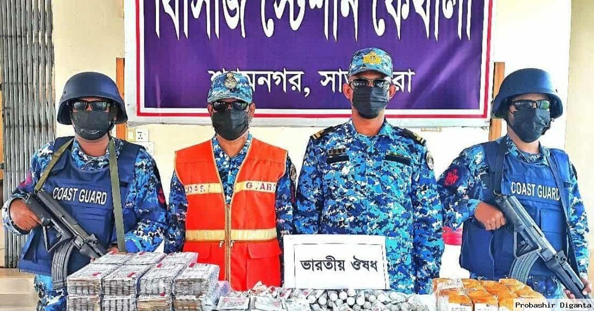 শ্যামনগরে ১ কোটি ২০ লাখ টাকার ভারতীয় ওষুধ জব্দ