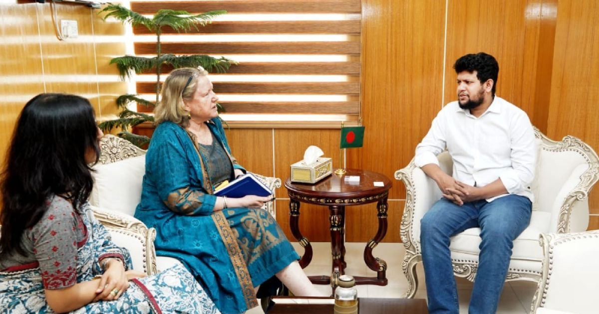 তথ্য ও সম্প্রচার উপদেষ্টার সঙ্গে ইউনেস্কোর বাংলাদেশ প্রতিনিধির সাক্ষাৎ