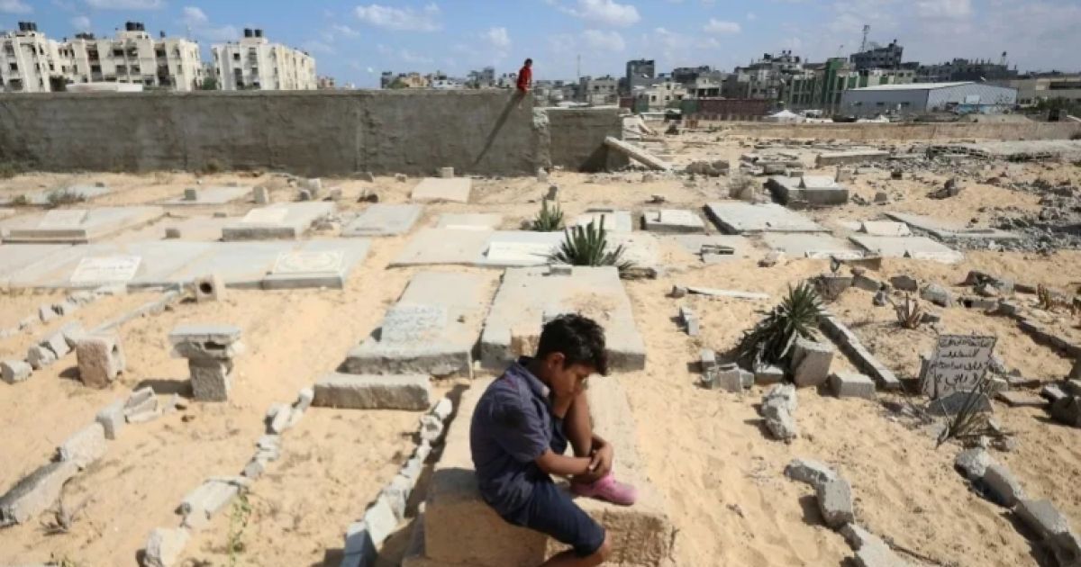 ‘আমরা মৃতদের সাথে বাস করি’: গাজার বাস্তুচ্যুতরা কবরস্থানে আশ্রয় নেয়