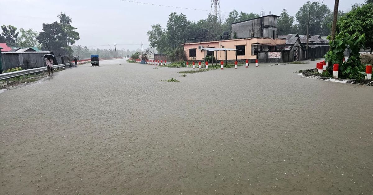 যমুনা সার কারখানাসহ সরিষাবাড়ীর সড়ক ও বাসাবাড়ীতে জলাবদ্ধতা