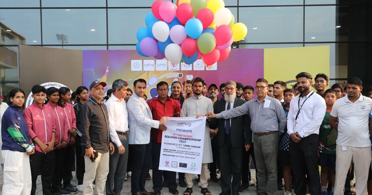 বসুন্ধরা স্পোর্টস সিটিতে স্কোয়াশ চ্যাম্পিয়নশীপ প্রতিযোগিতা উদ্বোধন
